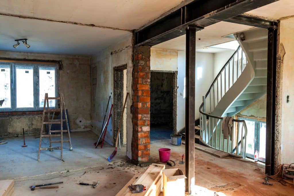 Interior of a house under construction. Renovation of an apartment