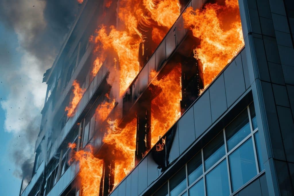 High fire accidents at office building