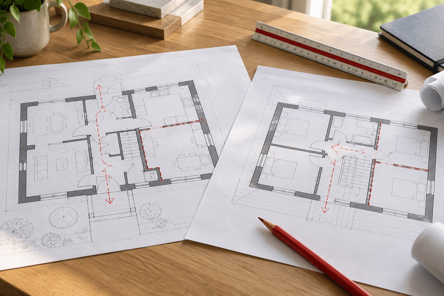 Fire escape drawing technical plans